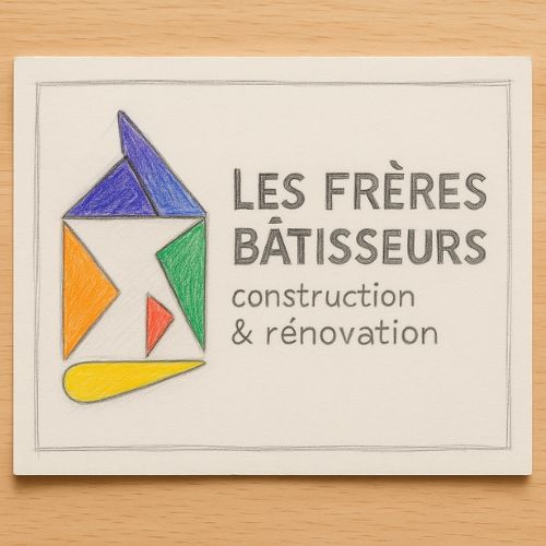 Esquisse du logo et nom Les Frères Bâtisseurs