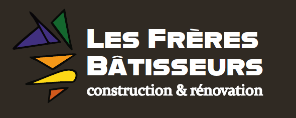Logo Les Frères Bâtisseurs blanc sur fond noir