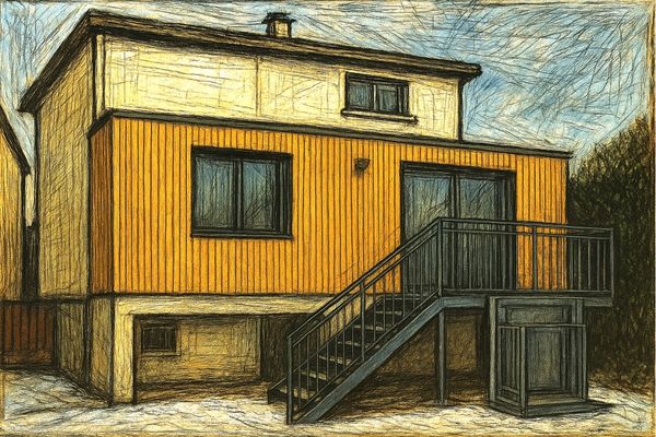 Dessin architectural du projet d’extension à Le Blanc Mesnil