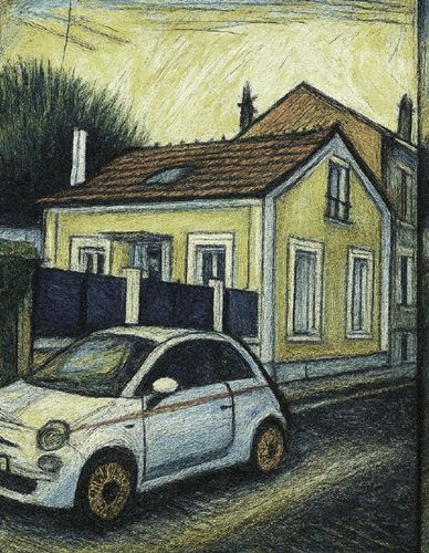 Croquis architectural de la maison avant surélévation à Bois-Colombes