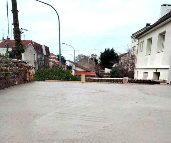 Dalle béton du premier étage terminée à Créteil