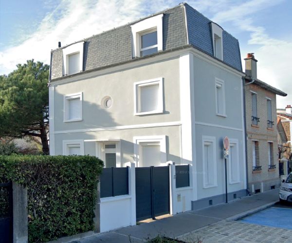 Maison rénovée après surélévation à Bois-Colombes